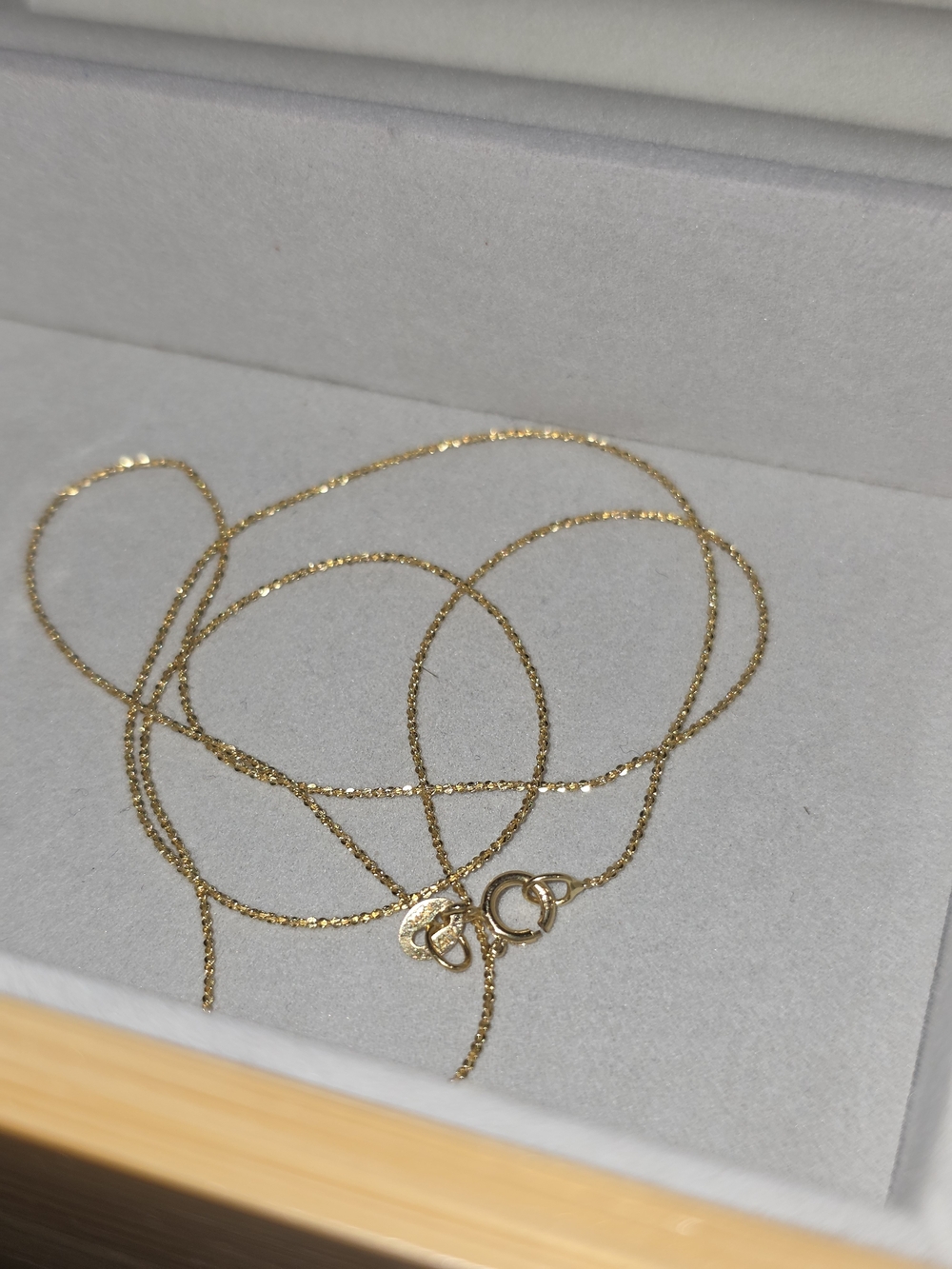 14k Gold Fine Rope Chain Necklace
